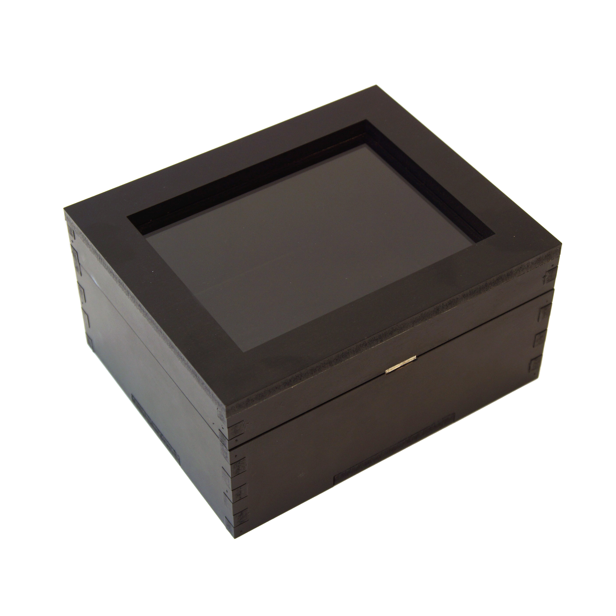 Black Window Lid Box with Magnet Closure – Woodchuck Products