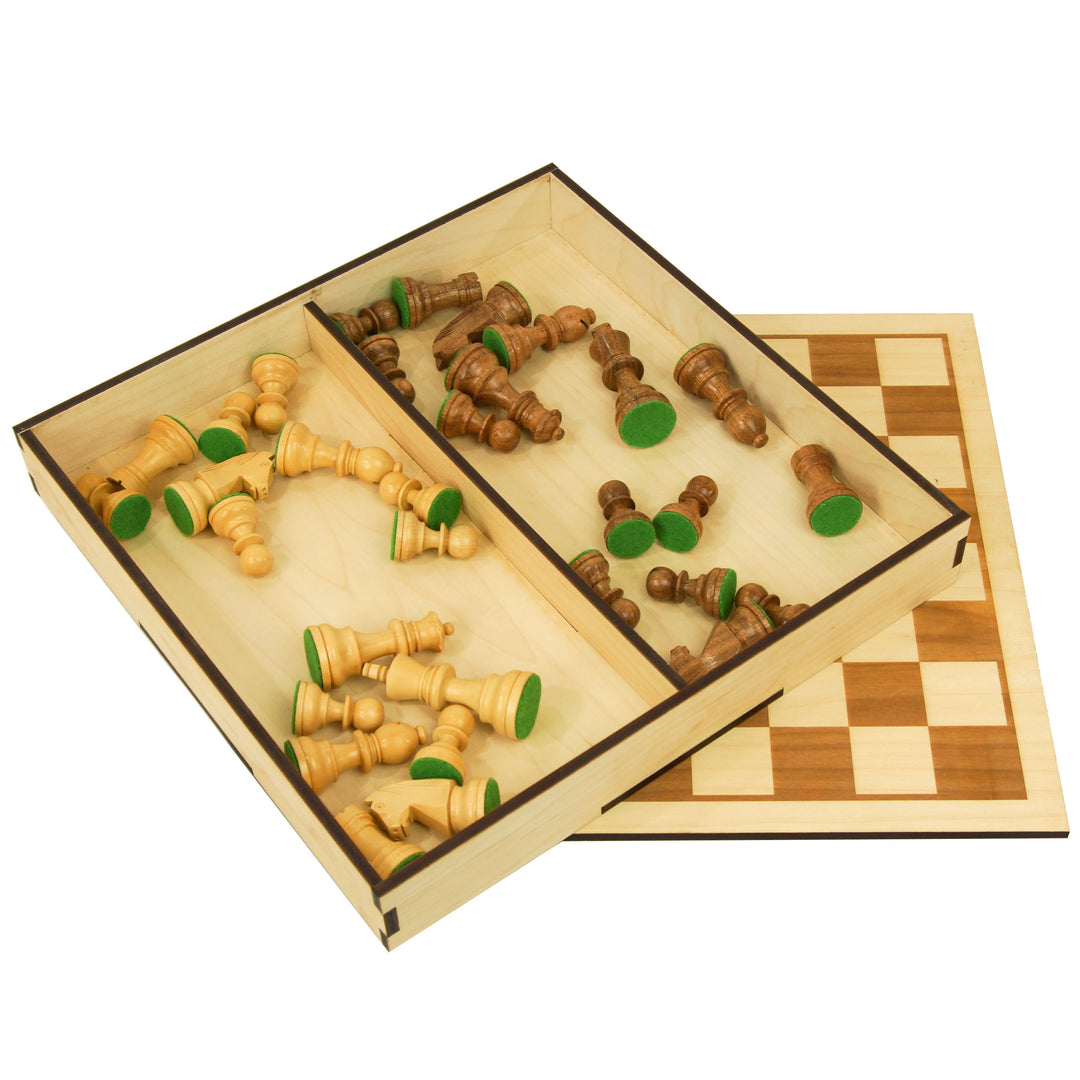 Single Wood Chess Board