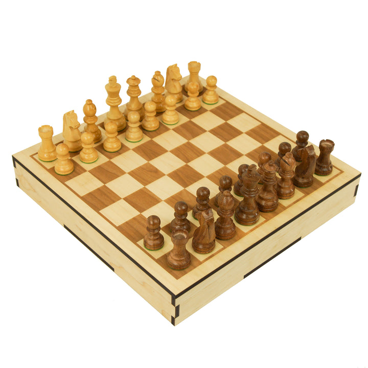 Single Wood Chess Board