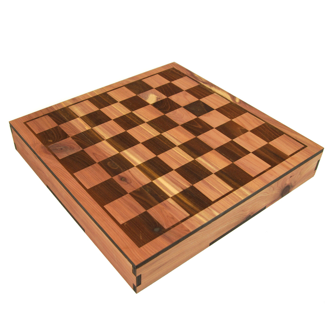 Single Wood Chess Board