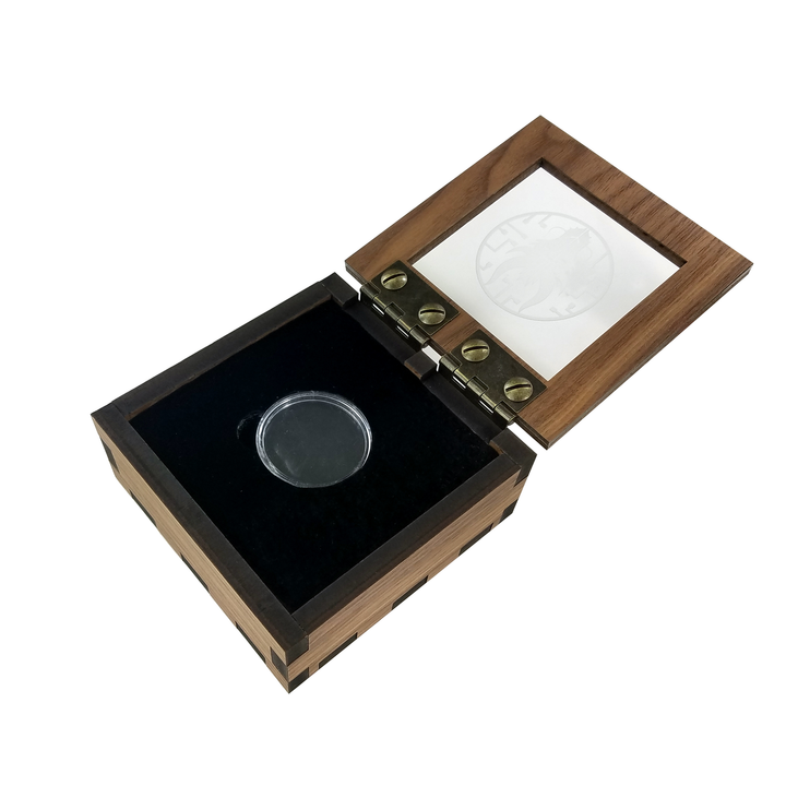 Coin Display Box with Window Lid