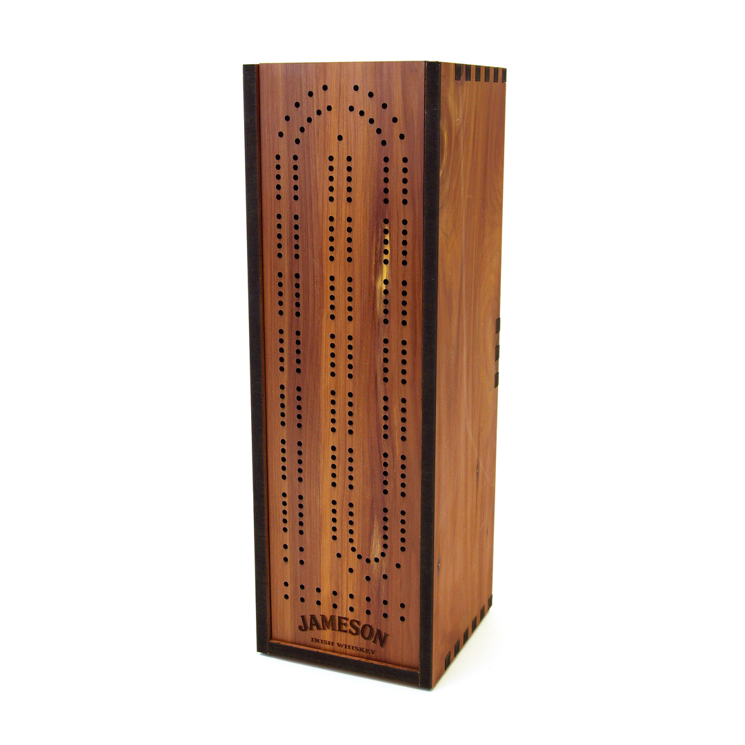 Cribbage Board Liquor Box