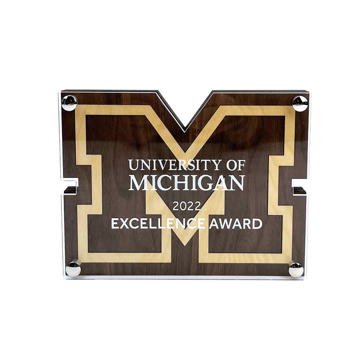 Big Ten Block Letter Plaque