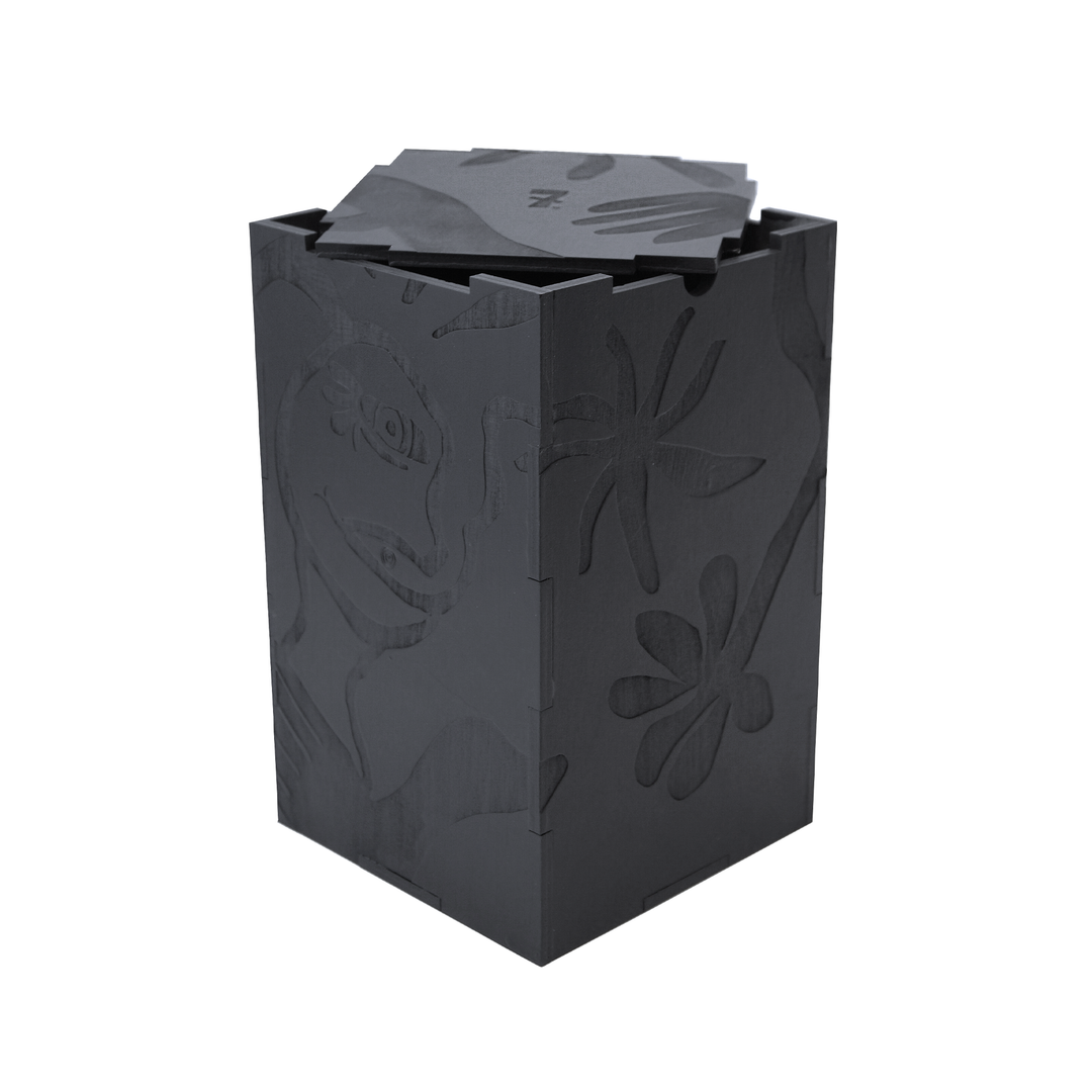 Black Watermark Engaved Box