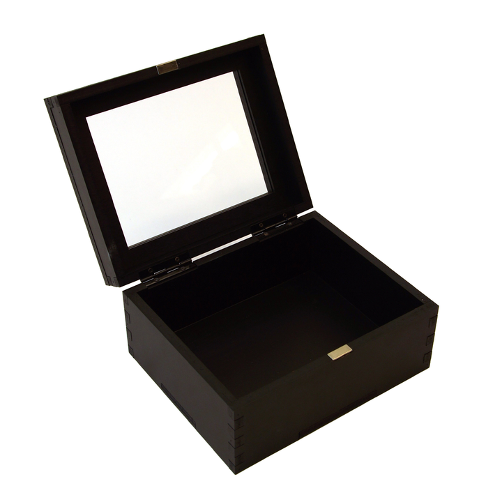 Black Window Lid Box with Magnet Closure – Woodchuck Products