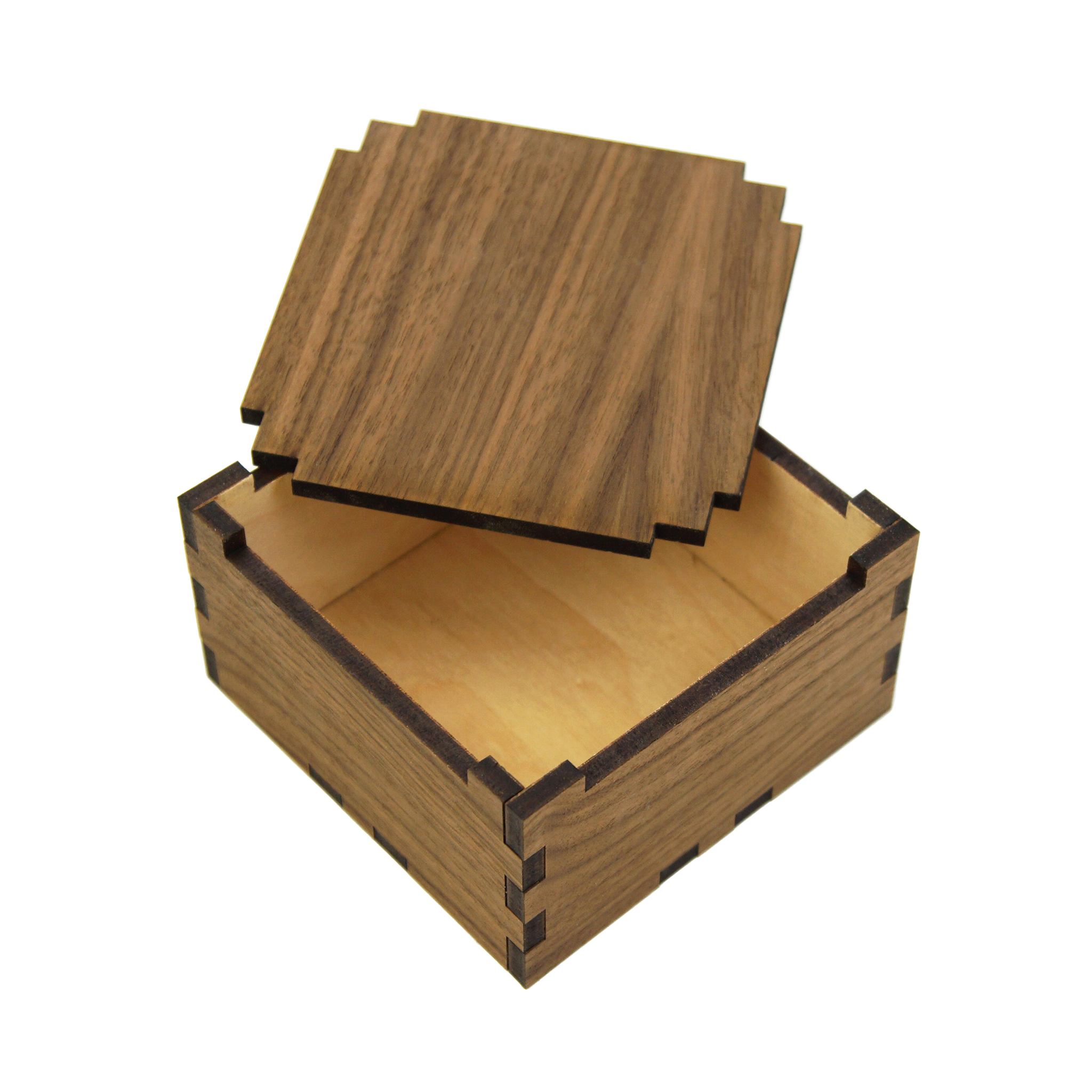 Walnut/Maple Set Top Box – Woodchuck Products