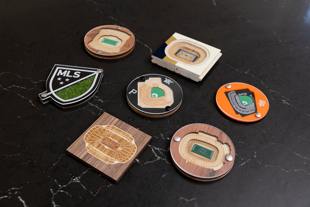 Reclaimed NBA Court Stadium Coasters