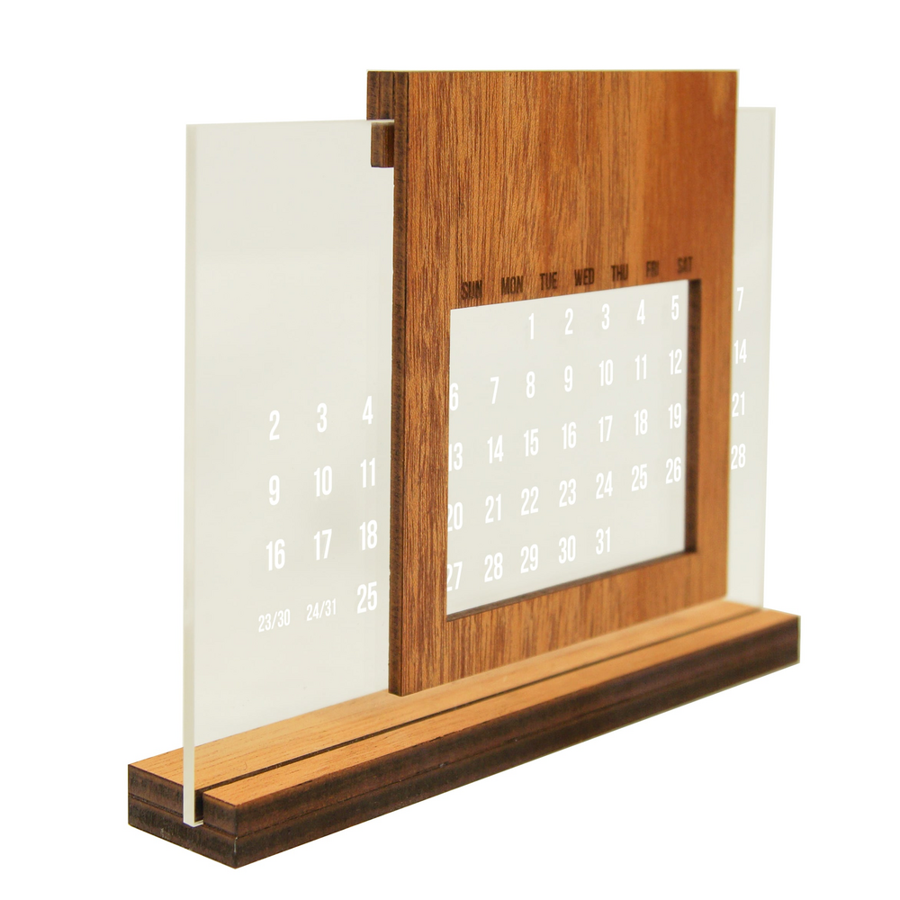 Sliding Wooden Calendar