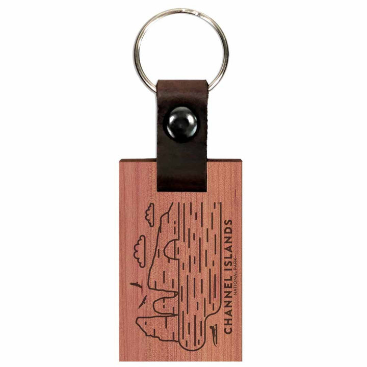 Channel Islands National Park Wood Premium Key Chain