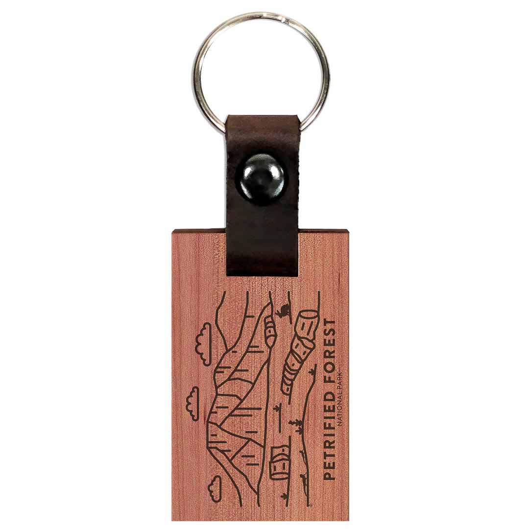 Petrified Forest National Park Wood Premium Key Chain