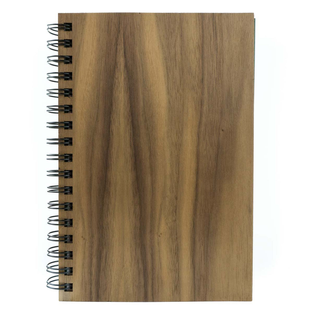 Customizable Wood Spiral Journal